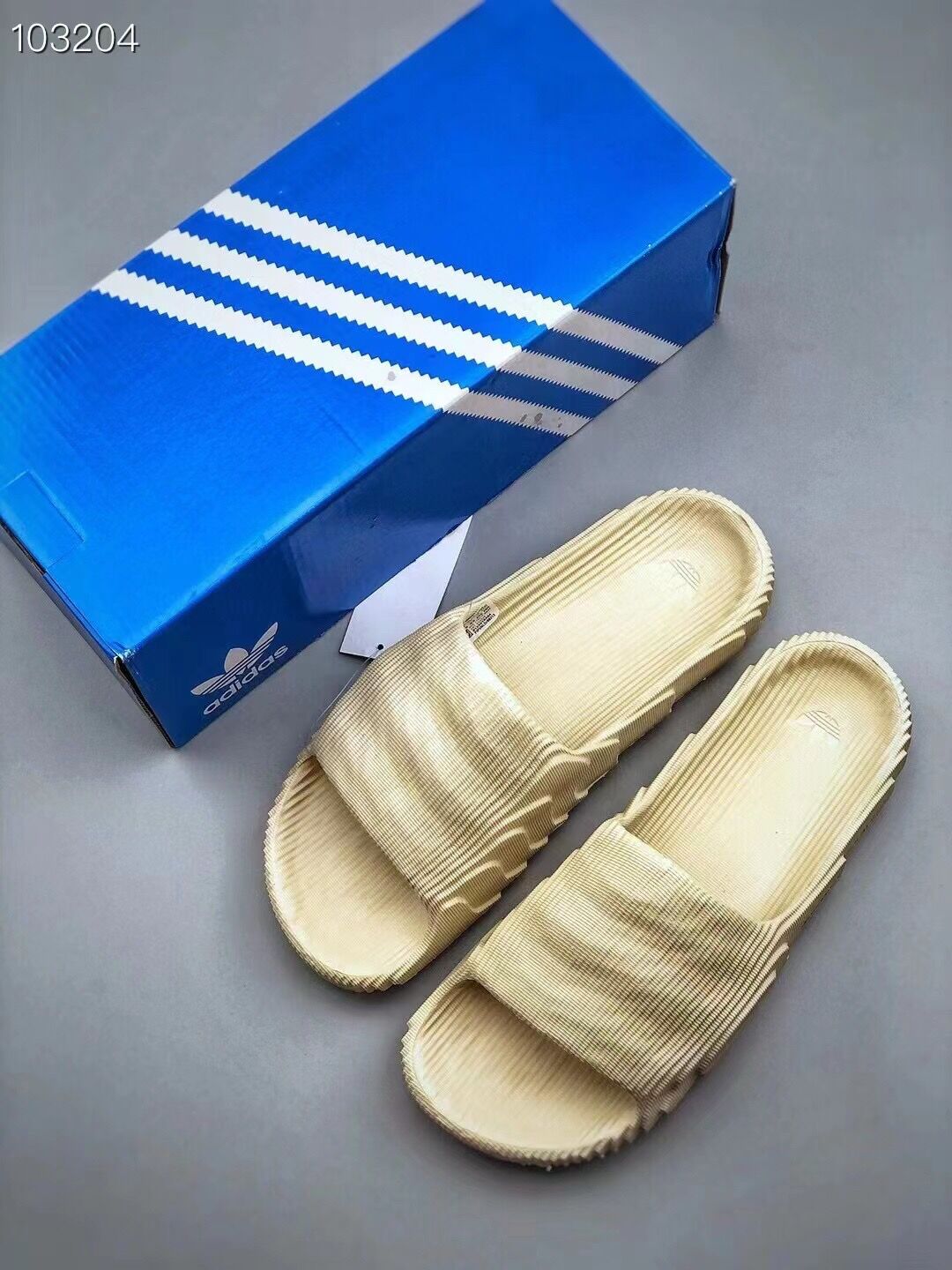 Cheap New Arrivals Adidas New Collections Sandals size 35-46 in 157377, $40 USD- [IB157377] - Replica Adidas Yezzy Slides for Men