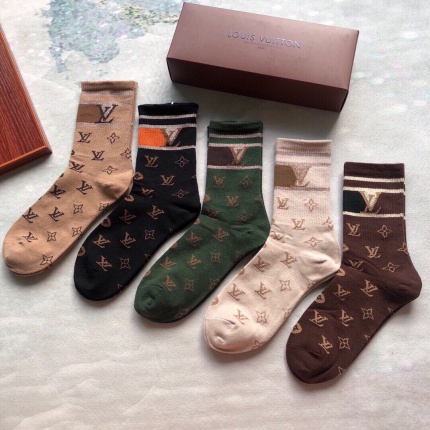 New Arrivals Louis Vuitton Socks a Pack in 157717