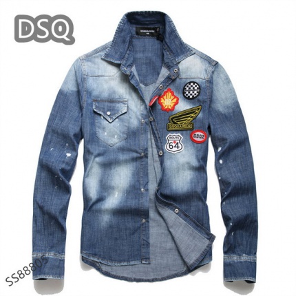 New Arrivals Dsquared2 Demin Outfit Shirts For Men in 157795
