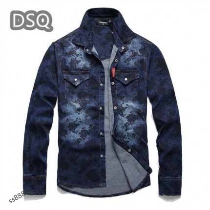 New Arrivals Dsquared2 Demin Outfit Shirts For Men in 157797