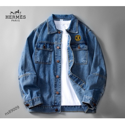 New Arrivals Hermes Demin Jackets For Men in 157812