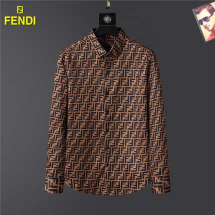 Fendi Long-Sleeved Polo Shirts for Men in 157873