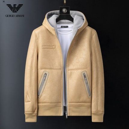 New Arrivals Armani reversible leather Jackets For Men in 159004