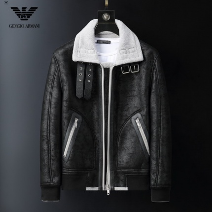 New Arrivals Armani reversible leather Jackets For Men in 159006