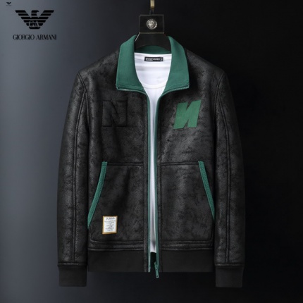 New Arrivals Armani reversible leather Jackets For Men in 159007