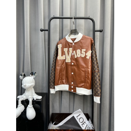 New Arrivals Louis Vuitton Leather Jackets For Men in 159333