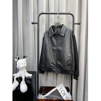 New Arrivals Louis Vuitton Leather Jackets For Men in 159334