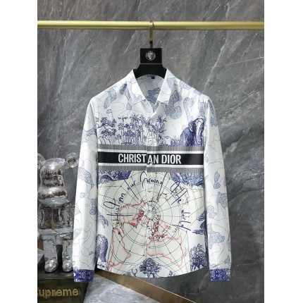 Dior Long Sleeve Polo Shirts for Men in 159743