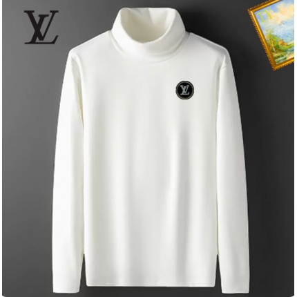 New Arrivals Louis Vuitton High Collar T-Shirts For Men in 159873