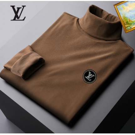 New Arrivals Louis Vuitton High Collar T-Shirts For Men in 159874