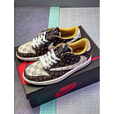 Travis Scott x Fragment x Air Jordan 1 Low Sneakers size 35-45 in 160093
