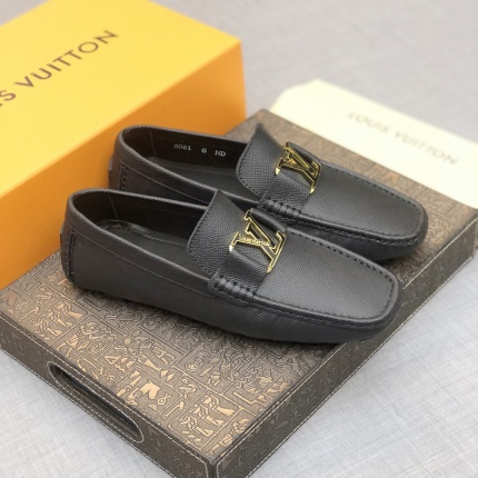Louis Vuitton Leather Loafers For Men in 166621