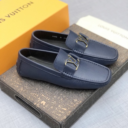 Louis Vuitton Leather Loafers For Men in 166622