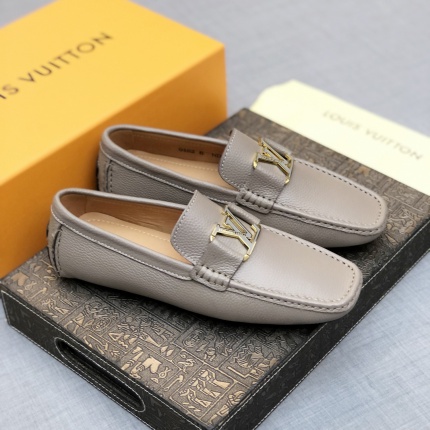Louis Vuitton Leather Loafers For Men in 166624