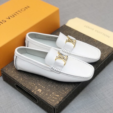 Louis Vuitton Leather Loafers For Men in 166625