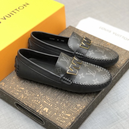 Louis Vuitton Leather Loafers For Men in 166626