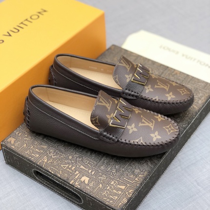 Louis Vuitton Leather Loafers For Men in 166629