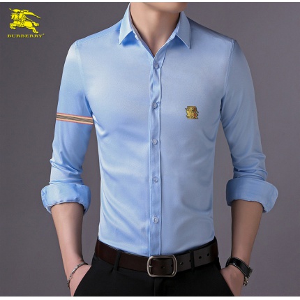 Burberry Long-Sleeved Polo Shirts for Men in 169595