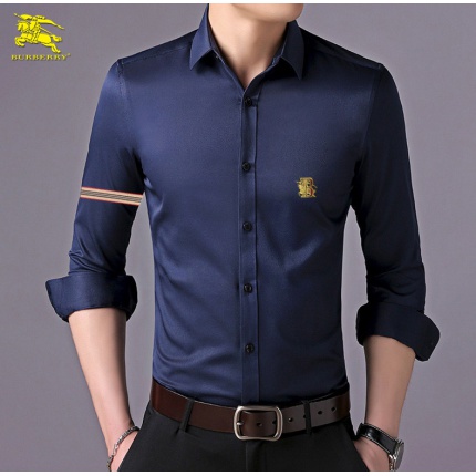 Burberry Long-Sleeved Polo Shirts for Men in 169596