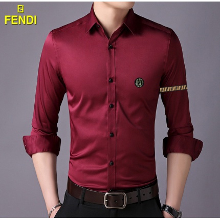 Fendi Long-Sleeved Polo Shirts for Men in 169614