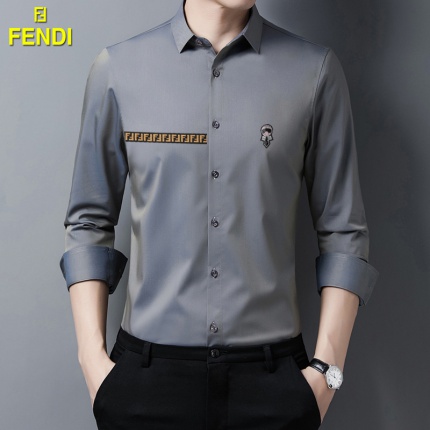 Fendi Long-Sleeved Polo Shirts for Men in 169617