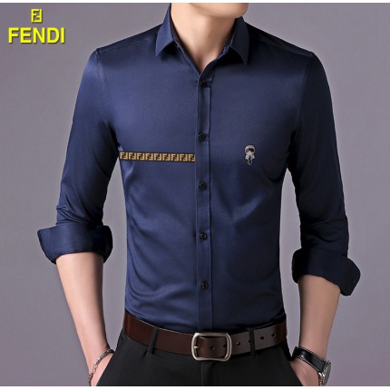 Fendi Long-Sleeved Polo Shirts for Men in 169619