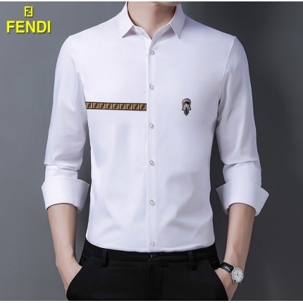 Fendi Long-Sleeved Polo Shirts for Men in 169622