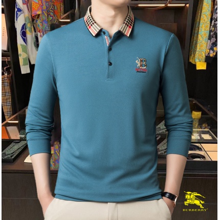 Burberry Long-Sleeved Polo Shirts for Men in 169633