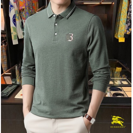 Burberry Long-Sleeved Polo Shirts for Men in 169638