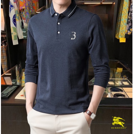Burberry Long-Sleeved Polo Shirts for Men in 169639