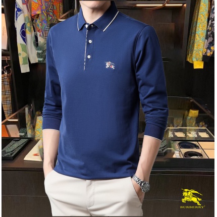 Burberry Long-Sleeved Polo Shirts for Men in 169643