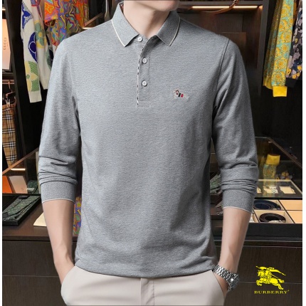 Burberry Long-Sleeved Polo Shirts for Men in 169644