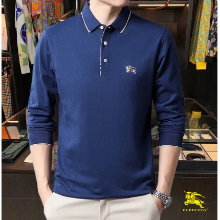 Burberry Long-Sleeved Polo Shirts for Men in 169647