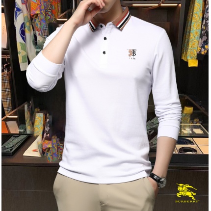 Burberry Long-Sleeved Polo Shirts for Men in 169648