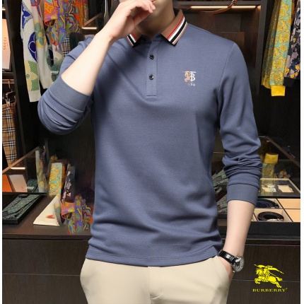 Burberry Long-Sleeved Polo Shirts for Men in 169649