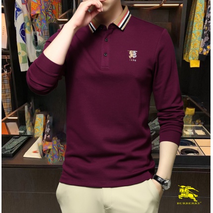 Burberry Long-Sleeved Polo Shirts for Men in 169650