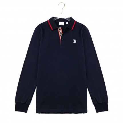 Burberry Long-Sleeved Polo Shirts for Men in 177388