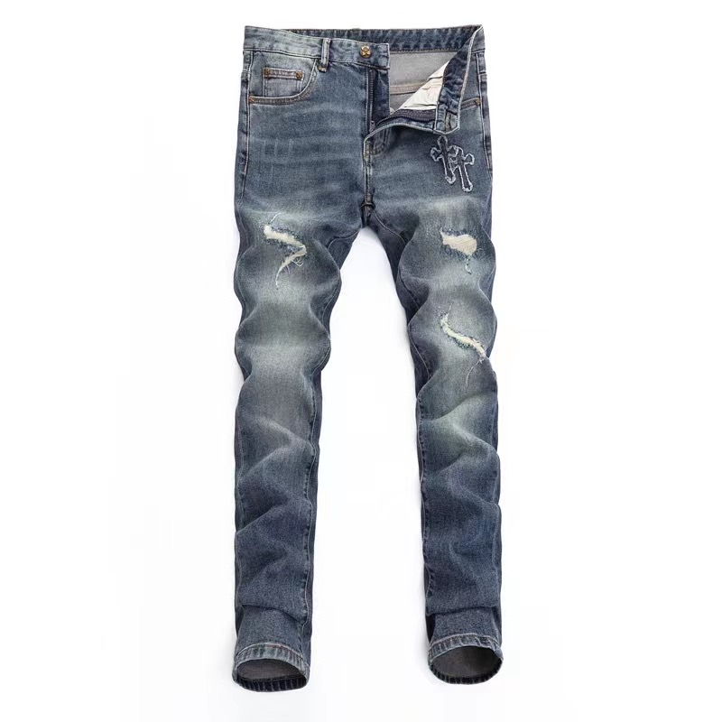 Cheap Chrome Hearts Jeans in 177610, $45 USD- [IB177610] - Replica Chrome Hearts Jeans
