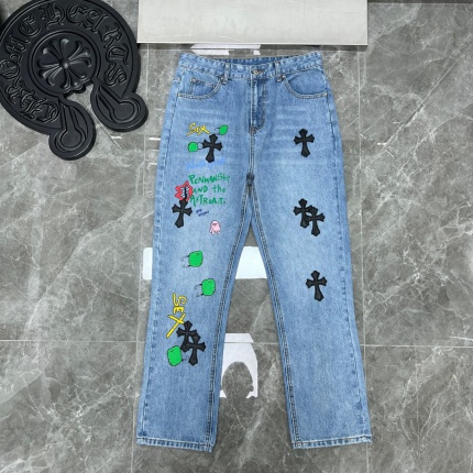 Chrome Hearts Jeans Women in 183276