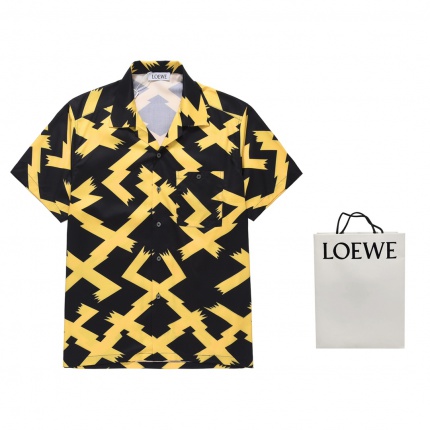 New Arrivals Loewe Short Sleeve Shirts For Men in 184013