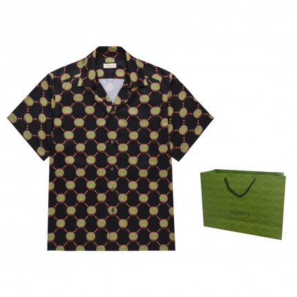New Arrivals Gucci Short Sleeve Shirts For Men in 184017
