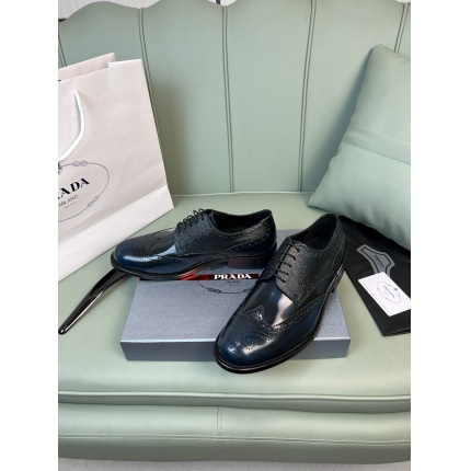 Prada Leather Dress Shoes For Men in 186658