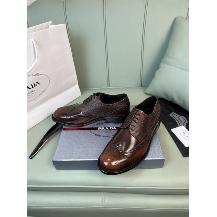 Prada Leather Dress Shoes For Men in 186659