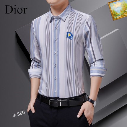 Dior Long Sleeve Polo Shirts for Men in 188698