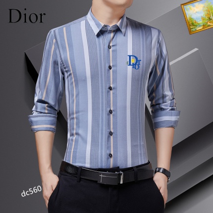 Dior Long Sleeve Polo Shirts for Men in 188699