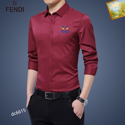 Fendi Long-Sleeved Polo Shirts for Men in 188726
