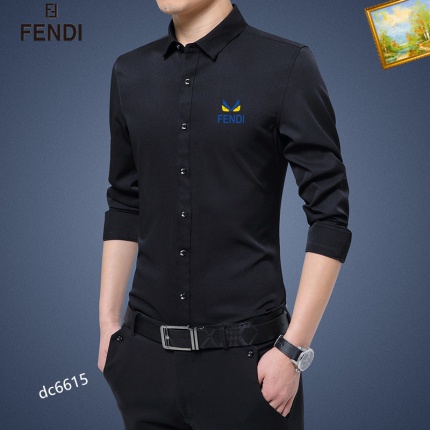 Fendi Long-Sleeved Polo Shirts for Men in 188727