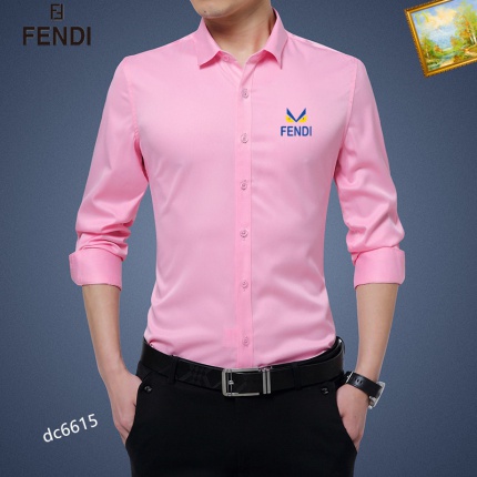 Fendi Long-Sleeved Polo Shirts for Men in 188728