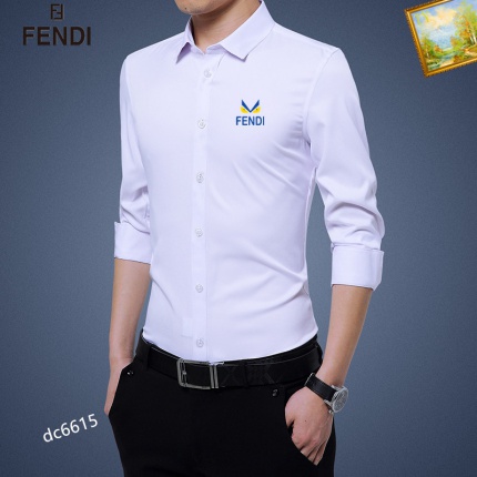 Fendi Long-Sleeved Polo Shirts for Men in 188729
