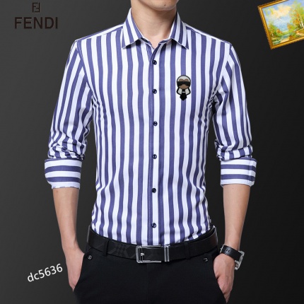 Fendi Long-Sleeved Polo Shirts for Men in 188731